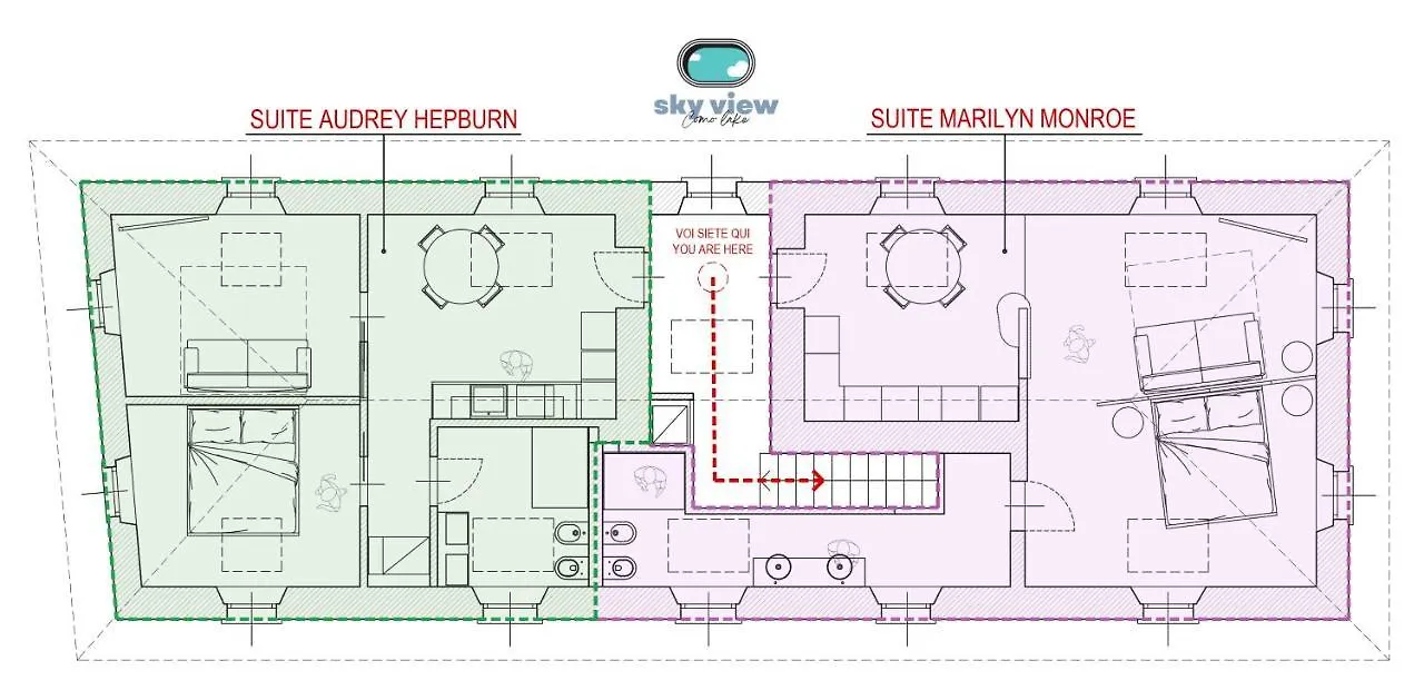 Apartment Lake Como Skyview Italien